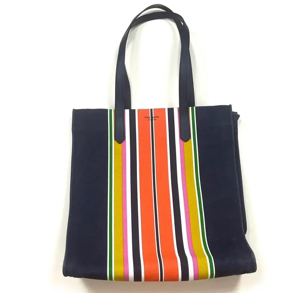 Kate Spade Kitt Large Striped Tote